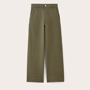 High Waist Cropped Wide-Leg Jeans